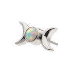 Titanium Triple Moon Phase Threadless End