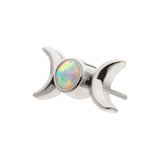 Titanium Triple Moon Phase Threadless End