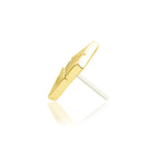 14kt gold Vesper White CZ Threadless End