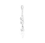 14kt White Gold Odette White CZ Dangle