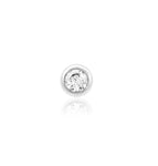14kt Gold Bezel CZ Threadless End
