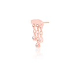 14kt Gold Delilah White CZ Chains Threadless End