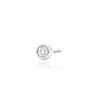 14kt Gold Bezel CZ Threadless End