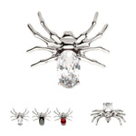 Titanium Spider with 4-Prong Oval Threadless End