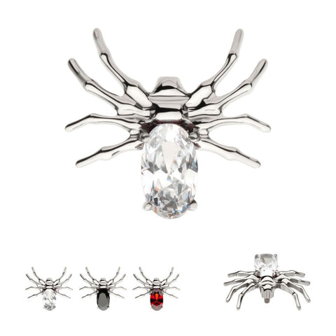 Titanium Spider with 4-Prong Oval Threadless End