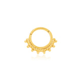 14kt Gold Tri-Bead Hinged Segment Ring