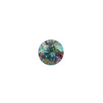 Titanium Internally Threaded Curved Navel Barbell, Topless with 6mm Gem