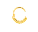 14kt Gold Beaded Hinged Segment Ring