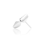 14kt Gold Sybil White CZ Threadless End
