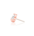 14kt Gold Uma White CZ Threadless End