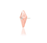 14kt gold Vesper White CZ Threadless End
