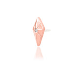 14kt gold Vesper White CZ Threadless End