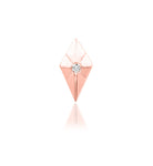 14kt gold Vesper White CZ Threadless End