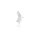 14kt Gold Bridget White CZ Threadless End