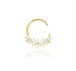 14K Gold Winter Hinged Segment Ring