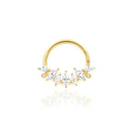 14K Gold Winter Hinged Segment Ring