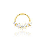 14K Gold Winter Hinged Segment Ring