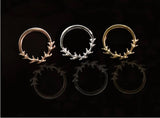 14K Gold Raven Seam Ring