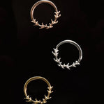 14K Gold Raven Seam Ring
