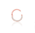 14K Gold CZ Hinged Segment Ring
