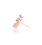 14kt Gold Lilliana White CZ Threadless End