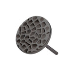 Black PVD Titanium Hammered Disk Threadless End