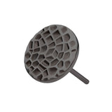 Black PVD Titanium Hammered Disk Threadless End