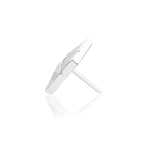 14kt gold Vesper White CZ Threadless End
