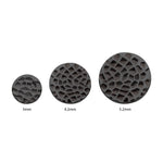Black PVD Titanium Hammered Disk Threadless End