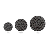 Black PVD Titanium Hammered Disk Threadless End
