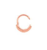 14kt Gold Beaded Hinged Segment Ring