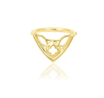 14K Gold Cathedral Hinged Segment Ring