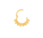 14kt Gold Tri-Bead Hinged Segment Ring