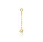 14kt Gold Nithe Dragon Claw Chain Charm