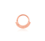 14kt Gold Beaded Hinged Segment Ring