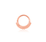 14kt Gold Beaded Hinged Segment Ring