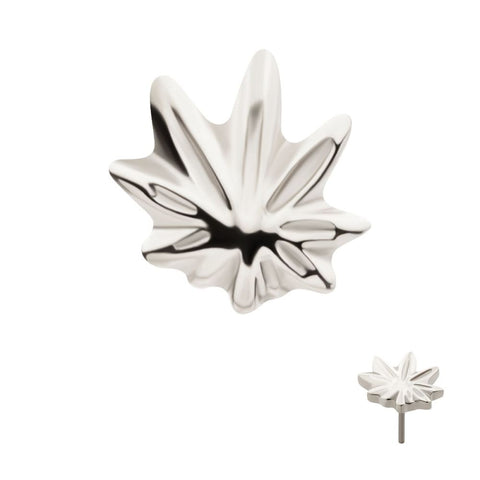 Titanium Pot Leaf Threadless End
