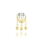 14kt Gold Claudia Threadless End
