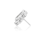 14kt Gold Brooklyn White CZ Threadless End