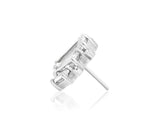 14kt Gold Brooklyn White CZ Threadless End
