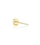 14kt Gold Bezel CZ Threadless End