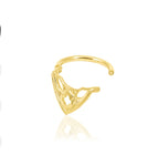 14K Gold Cathedral Hinged Segment Ring