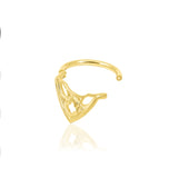 14K Gold Cathedral Hinged Segment Ring