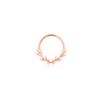 14K Gold Raven Seam Ring