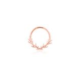 14K Gold Raven Seam Ring