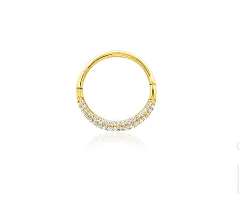 14K Gold Opulence Hinged Segment Ring
