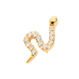 24kt PVD Snake CZ Threadless End