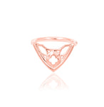 14K Gold Cathedral Hinged Segment Ring