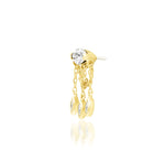 14kt Gold Claudia Threadless End