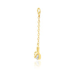 14kt Gold Nithe Dragon Claw Chain Charm